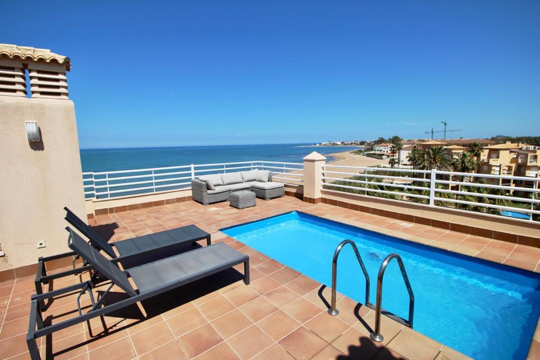 Atico Frontal Al Mar Con Piscina Privada By Homeprive Denia Eksteriør bilde